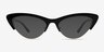 Aina Black Gold AcetateSunglass Frames from EyeBuyDirect, Front View