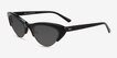 Aina Black Gold AcetateSunglass Frames from EyeBuyDirect, Angle View