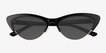 Aina Black Gold AcetateSunglass Frames from EyeBuyDirect, Closed View