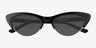 Aina Black Gold AcetateSunglass Frames from EyeBuyDirect, Closed View