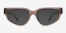 Enoch Crystal Matte Gray AcetateSunglass Frames from EyeBuyDirect, Front View