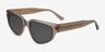 Enoch Crystal Matte Gray AcetateSunglass Frames from EyeBuyDirect, Angle View