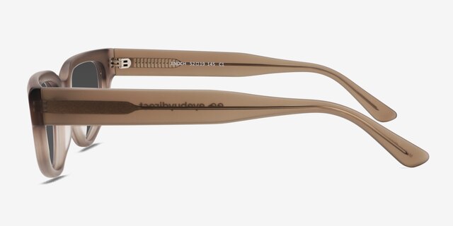 Enoch Crystal Matte Gray AcetateSunglass Frames from EyeBuyDirect, Side View