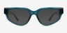 Enoch Crystal Blue Green AcetateSunglass Frames from EyeBuyDirect, Front View