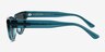 Enoch Crystal Blue Green AcetateSunglass Frames from EyeBuyDirect, Side View