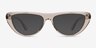 Cayla Crystal Gray AcetateSunglass Frames from EyeBuyDirect, Front View