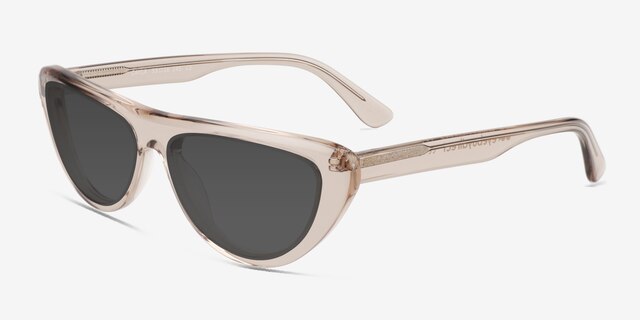 Cayla Crystal Gray AcetateSunglass Frames from EyeBuyDirect, Angle View