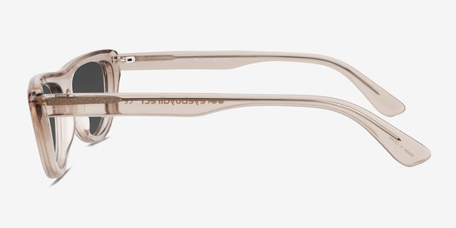 Cayla Crystal Gray AcetateSunglass Frames from EyeBuyDirect, Side View