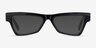 Zizi Black AcetateSunglass Frames from EyeBuyDirect, Front View