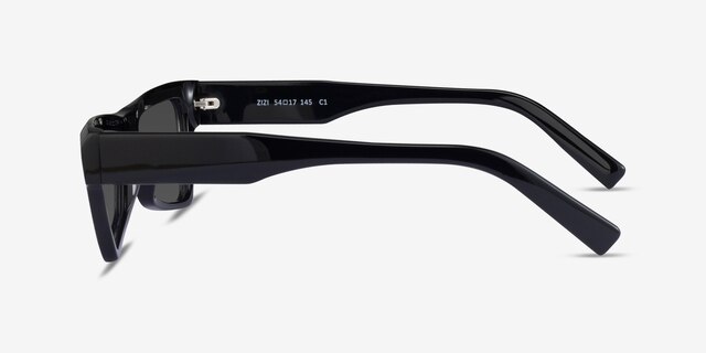 Zizi Black AcetateSunglass Frames from EyeBuyDirect, Side View
