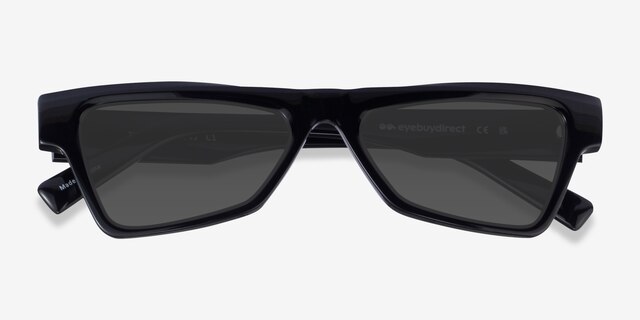 Zizi Black AcetateSunglass Frames from EyeBuyDirect, Closed View