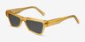 Zizi Crystal Yellow AcetateSunglass Frames from EyeBuyDirect, Angle View
