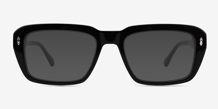 Grounded Black Acetate Sunglass Frames from EyeBuyDirect