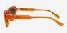 Grounded Crystal Orange AcetateSunglass Frames from EyeBuyDirect, Side View