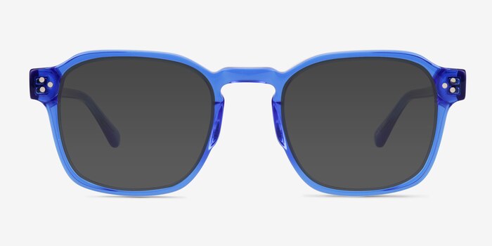 Reframe Crystal Blue Acetate Sunglass Frames from EyeBuyDirect