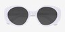 Intuition White AcetateSunglass Frames from EyeBuyDirect, Closed View