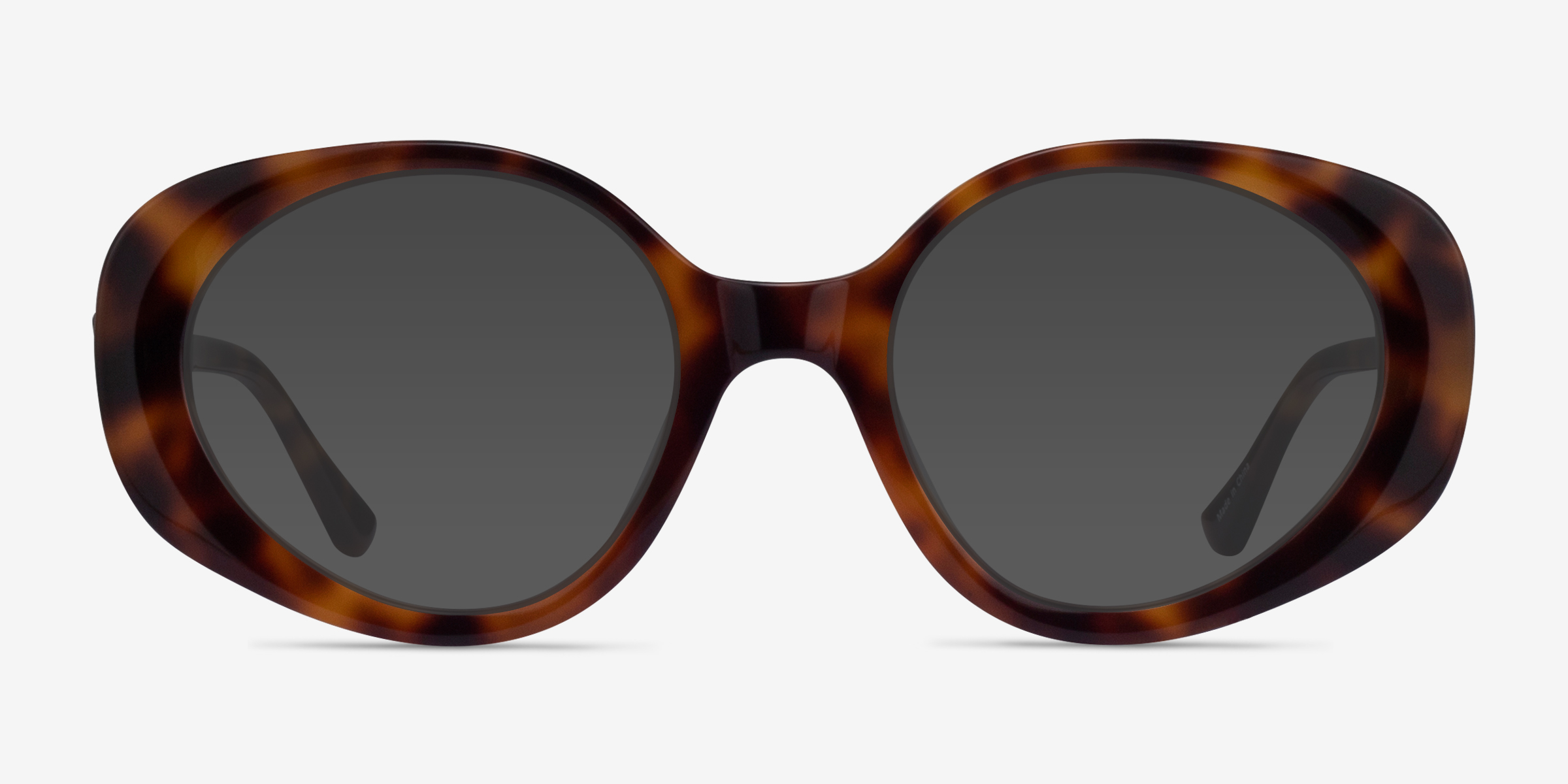 Intuition - Oval Tortoise Frame Sunglasses For Women | Eyebuydirect