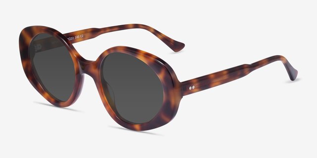 Intuition Tortoise AcetateSunglass Frames from EyeBuyDirect, Angle View