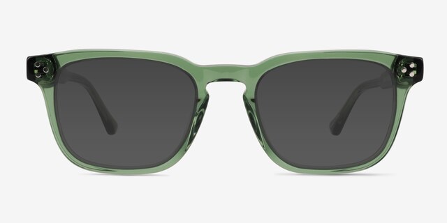 Percept Crystal Green AcetateSunglass Frames from EyeBuyDirect, Front View
