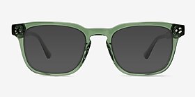 Percept Crystal Green Acétate Soleil de Lunette de vue d'EyeBuyDirect, Vue de Face