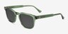 Percept Crystal Green AcetateSunglass Frames from EyeBuyDirect, Angle View