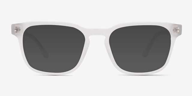 Percept Matte Clear AcetateSunglass Frames from EyeBuyDirect, Front View