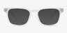 Percept Matte Clear AcetateSunglass Frames from EyeBuyDirect, Front View