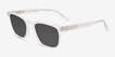 Percept Matte Clear AcetateSunglass Frames from EyeBuyDirect, Angle View