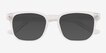 Percept Matte Clear AcetateSunglass Frames from EyeBuyDirect, Closed View