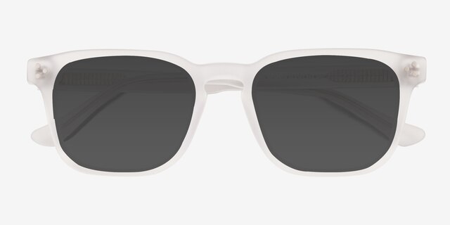 Percept Matte Clear AcetateSunglass Frames from EyeBuyDirect, Closed View