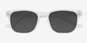 Percept Matte Clear AcetateSunglass Frames from EyeBuyDirect, Closed View