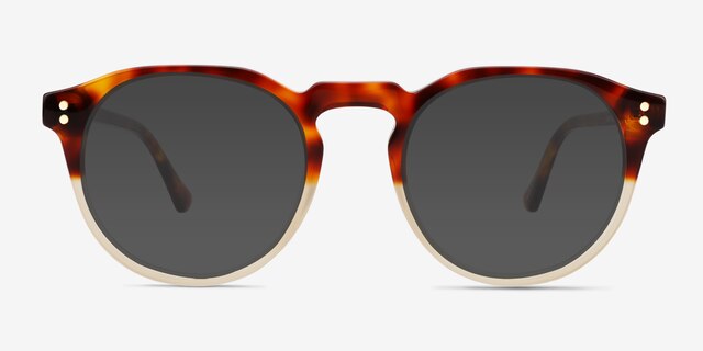 Begin Gradient Tortoise AcetateSunglass Frames from EyeBuyDirect, Front View