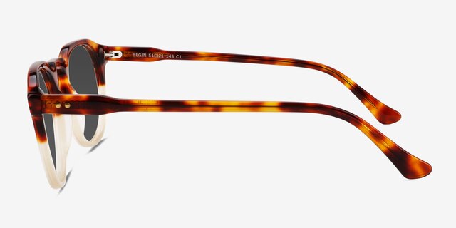 Begin Gradient Tortoise AcetateSunglass Frames from EyeBuyDirect, Side View