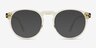Begin Crystal Yellow AcetateSunglass Frames from EyeBuyDirect, Front View