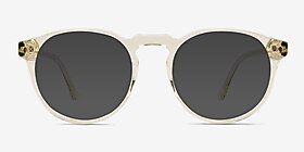 Begin Crystal Yellow Acétate Soleil de Lunette de vue d'EyeBuyDirect, Vue de Face