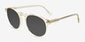 Begin Crystal Yellow AcetateSunglass Frames from EyeBuyDirect, Angle View