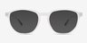 Boost Crystal Clear AcetateSunglass Frames from EyeBuyDirect, Front View