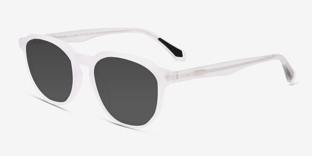 Boost Crystal Clear AcetateSunglass Frames from EyeBuyDirect, Angle View
