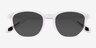 Boost Crystal Clear AcetateSunglass Frames from EyeBuyDirect, Closed View