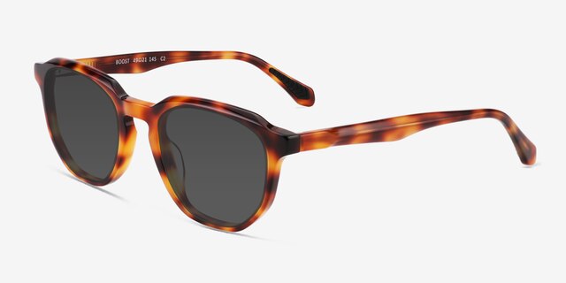 Boost Tortoise AcetateSunglass Frames from EyeBuyDirect, Angle View