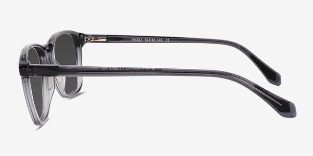 Tackle Crystal Dark Gray AcetateSunglass Frames from EyeBuyDirect, Side View