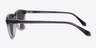 Tackle Crystal Dark Gray AcetateSunglass Frames from EyeBuyDirect, Side View