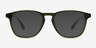 Tackle Crystal Green AcetateSunglass Frames from EyeBuyDirect, Front View