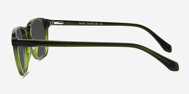Tackle Crystal Green AcetateSunglass Frames from EyeBuyDirect, Side View