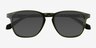 Tackle Crystal Green AcetateSunglass Frames from EyeBuyDirect, Closed View