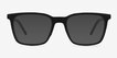 Verge Matte Black PlasticSunglass Frames from EyeBuyDirect, Front View