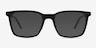 Verge Matte Black PlasticSunglass Frames from EyeBuyDirect, Front View
