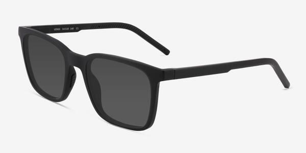 Matte Black Verge -  Plastic Sunglasses