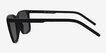 Verge Matte Black PlasticSunglass Frames from EyeBuyDirect, Side View