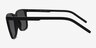 Verge Matte Black PlasticSunglass Frames from EyeBuyDirect, Side View
